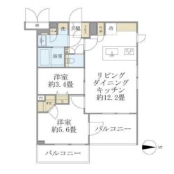 中野駅 徒歩10分 2LDK 礼金・仲介手数料・インターネット無料